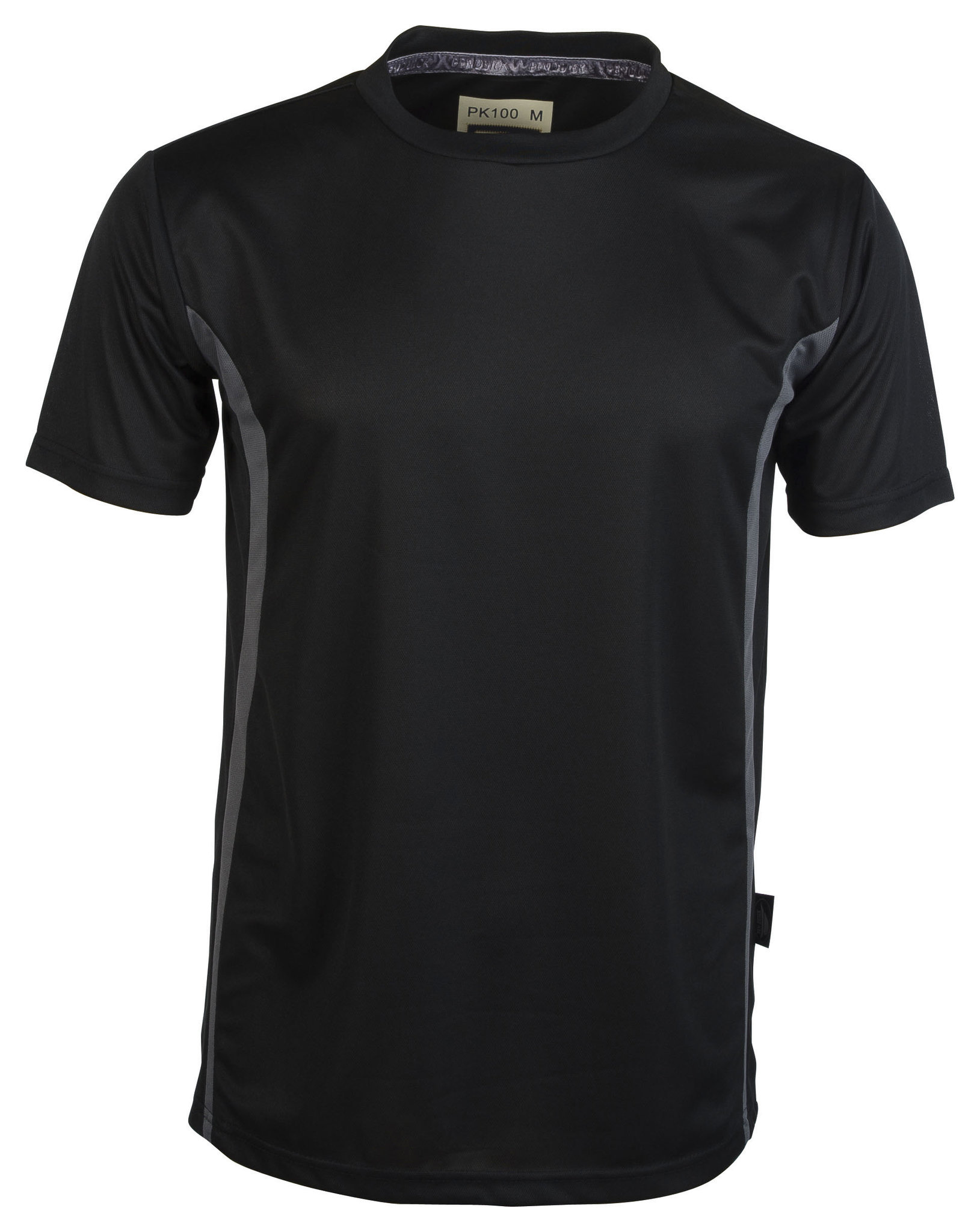 Sport Tee Maglia Contrast M/C 100% Poly 140 gr/m2 Azure/White S - BK - Black