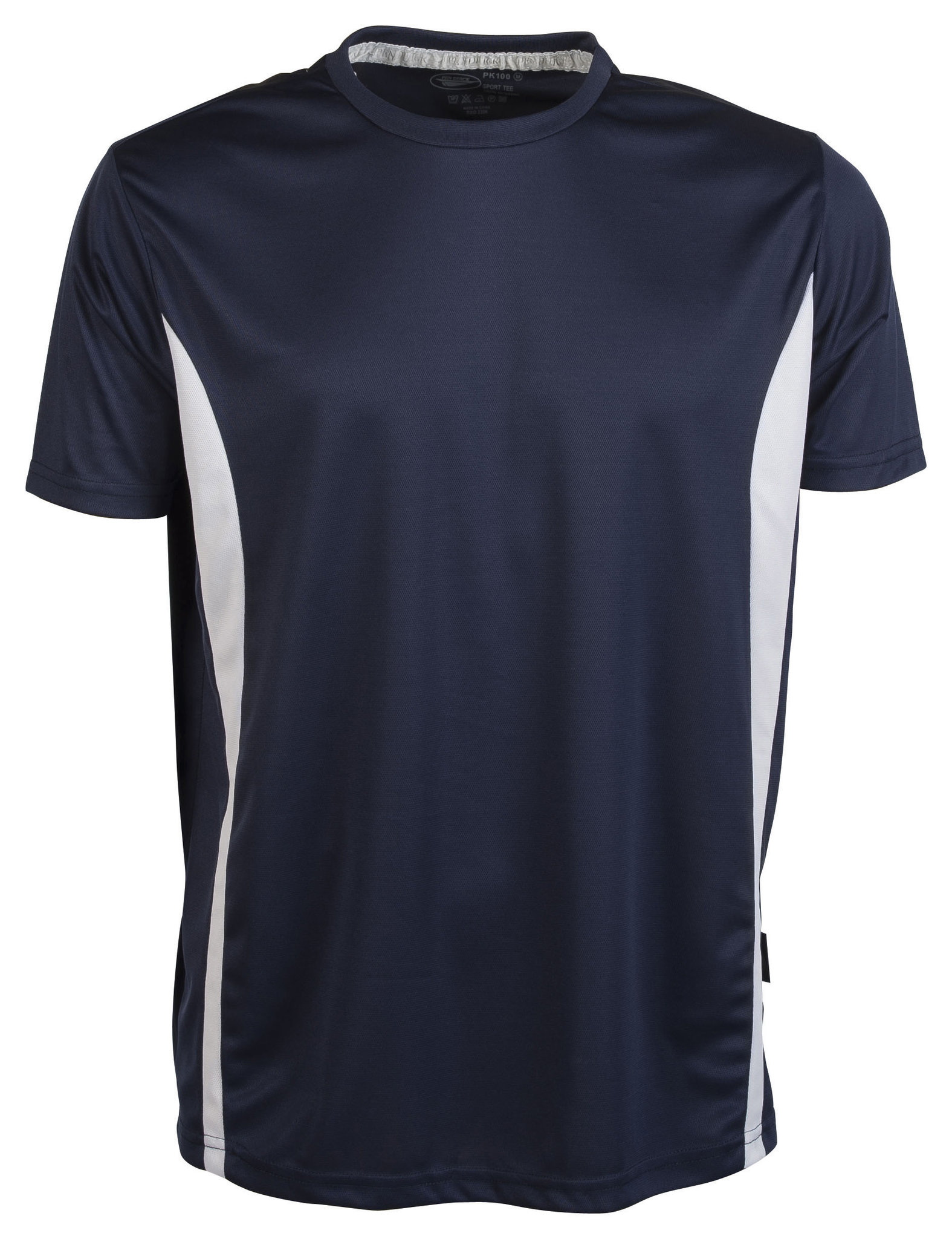 Sport Tee Maglia Contrast M/C 100% Poly 140 gr/m2 Azure/White S - NY - Navy