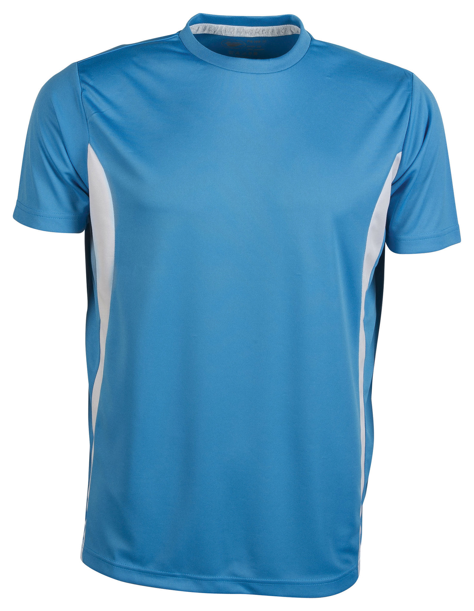 Sport Tee Maglia Contrast M/C 100% Poly 140 gr/m2 Azure/White S - AZ - Azure