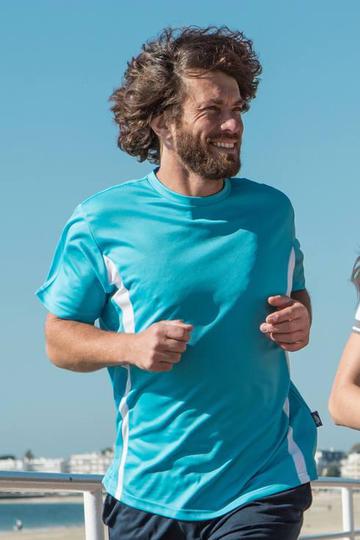 Sport-Tee maglia sport contrasto girocollo manica corta