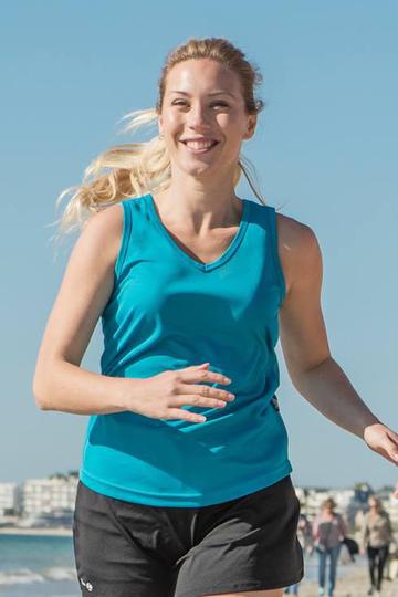 Firstop donna canottiera sport collo V