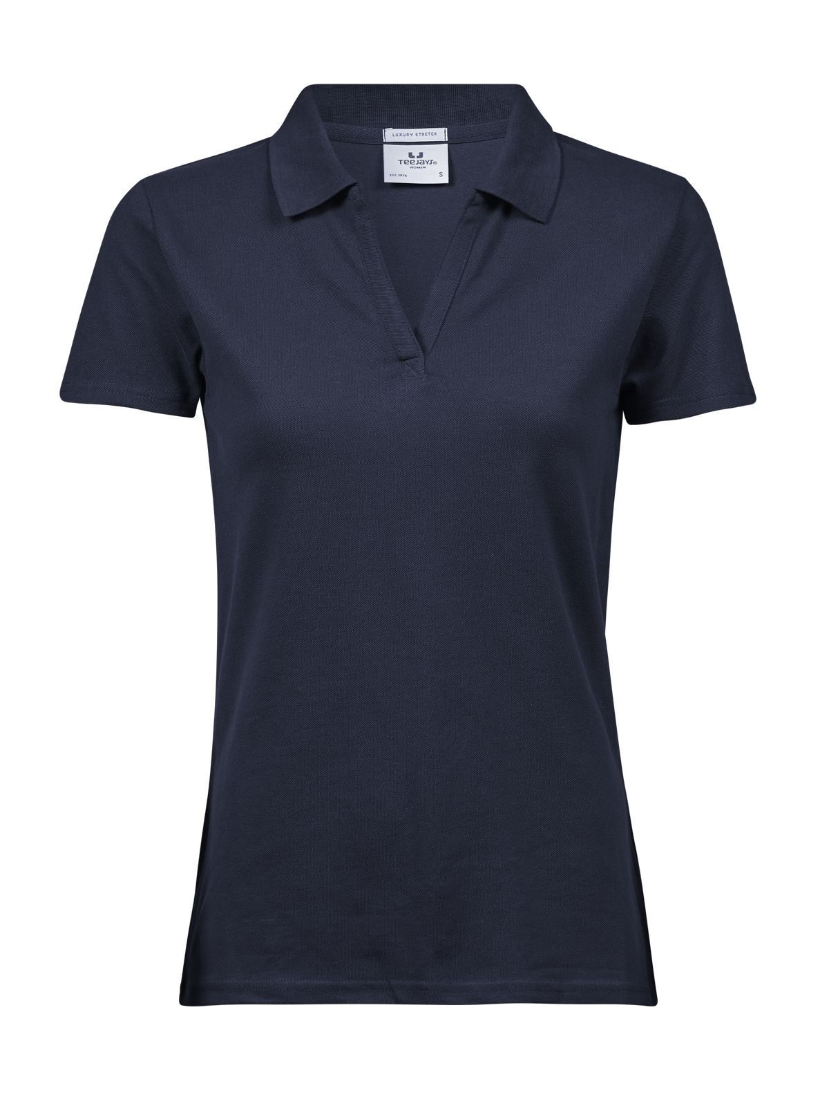 Women´s Luxury Stretch V-Neck Polo - 003 - Navy