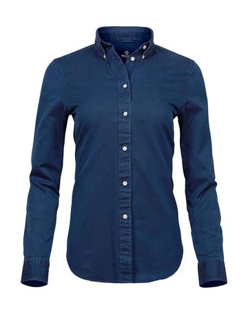 Ladies Casual Twill Shirt - 318 - INDIGO