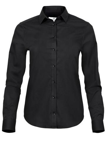 Ladies Stretch Luxury Shirt - 002 - Black