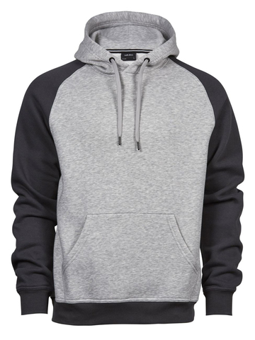 Two-Tone Hooded Sweatshirt - 202 - HEATHER