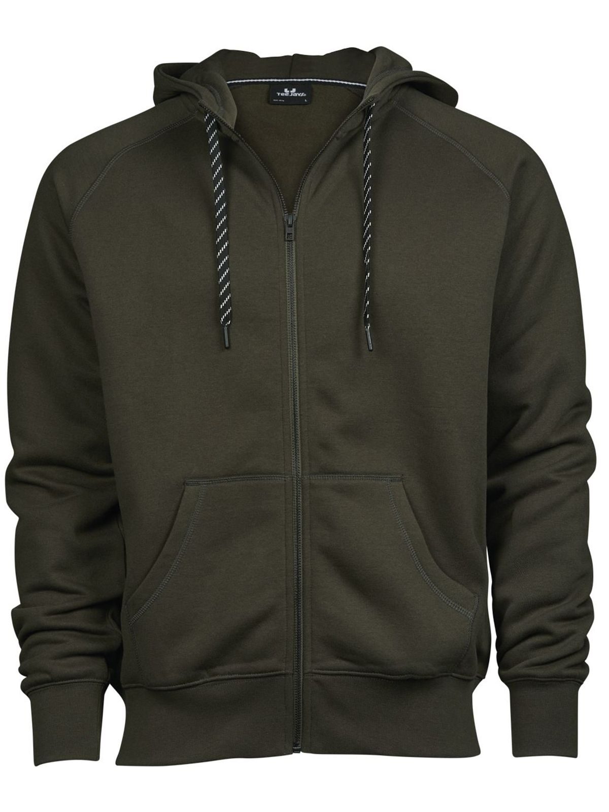 Men´s Fashion Full Zip Hood - 045 - Dark Olive