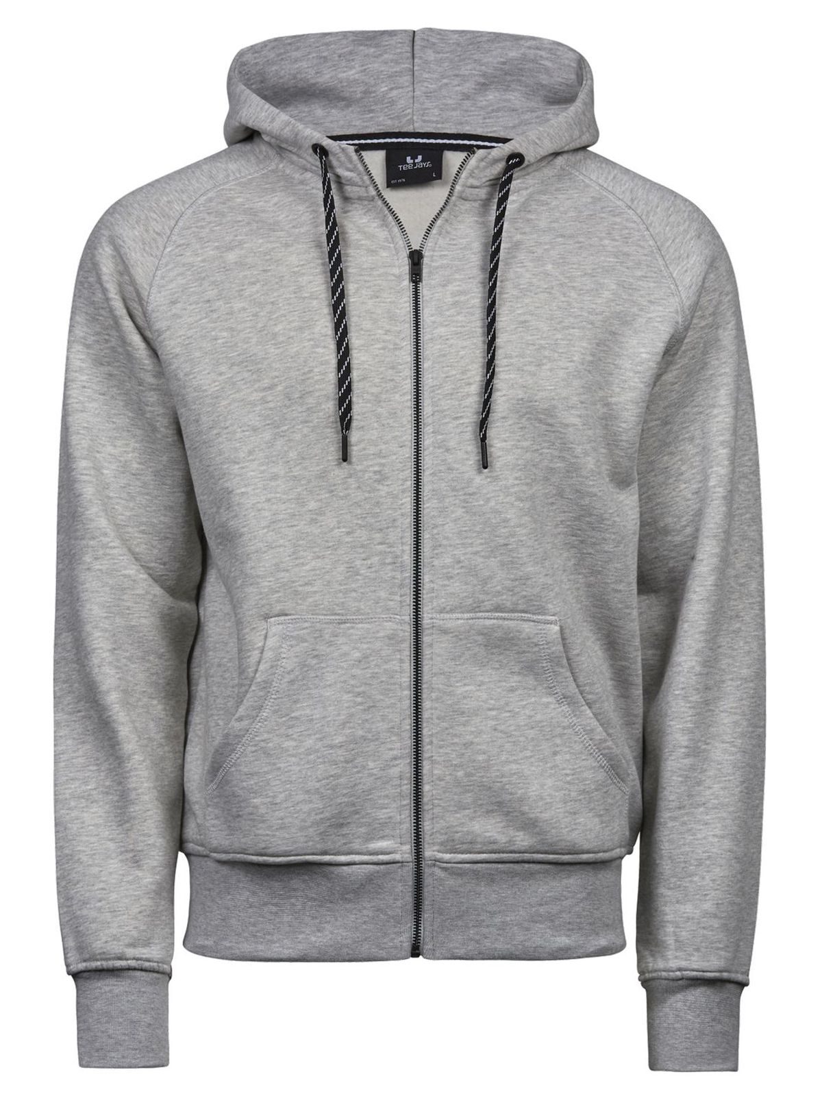Men´s Fashion Full Zip Hood - 007 - Heather Grey