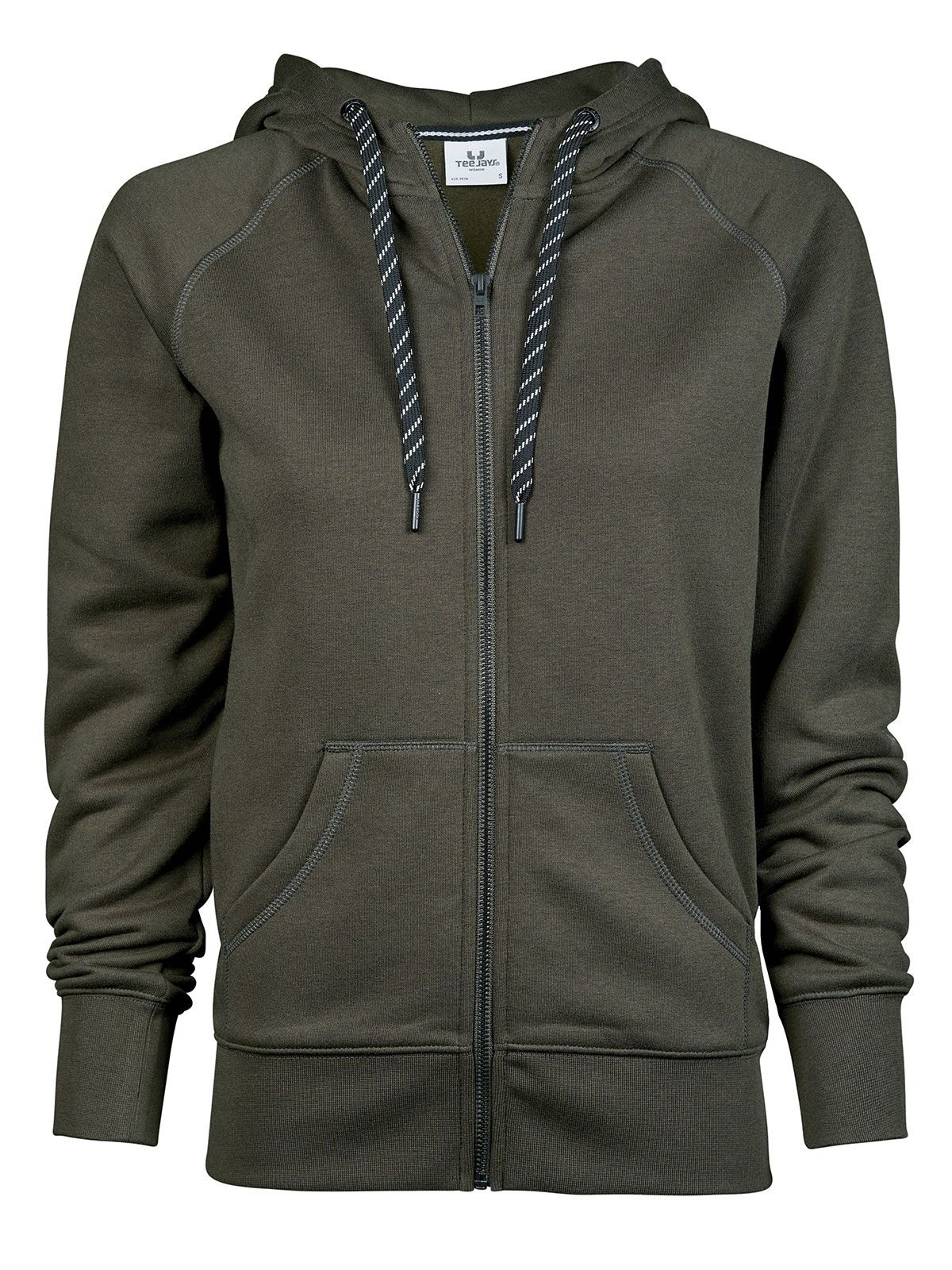 Women´s Fashion Full Zip Hood - 058 - Deep Green