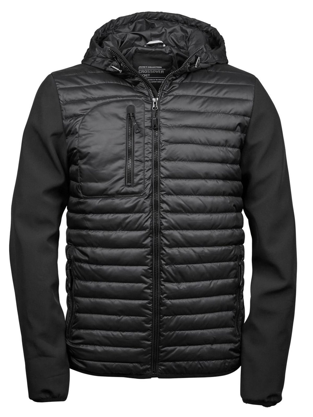 Men´s Hooded Crossover Jacket - 300 - Black