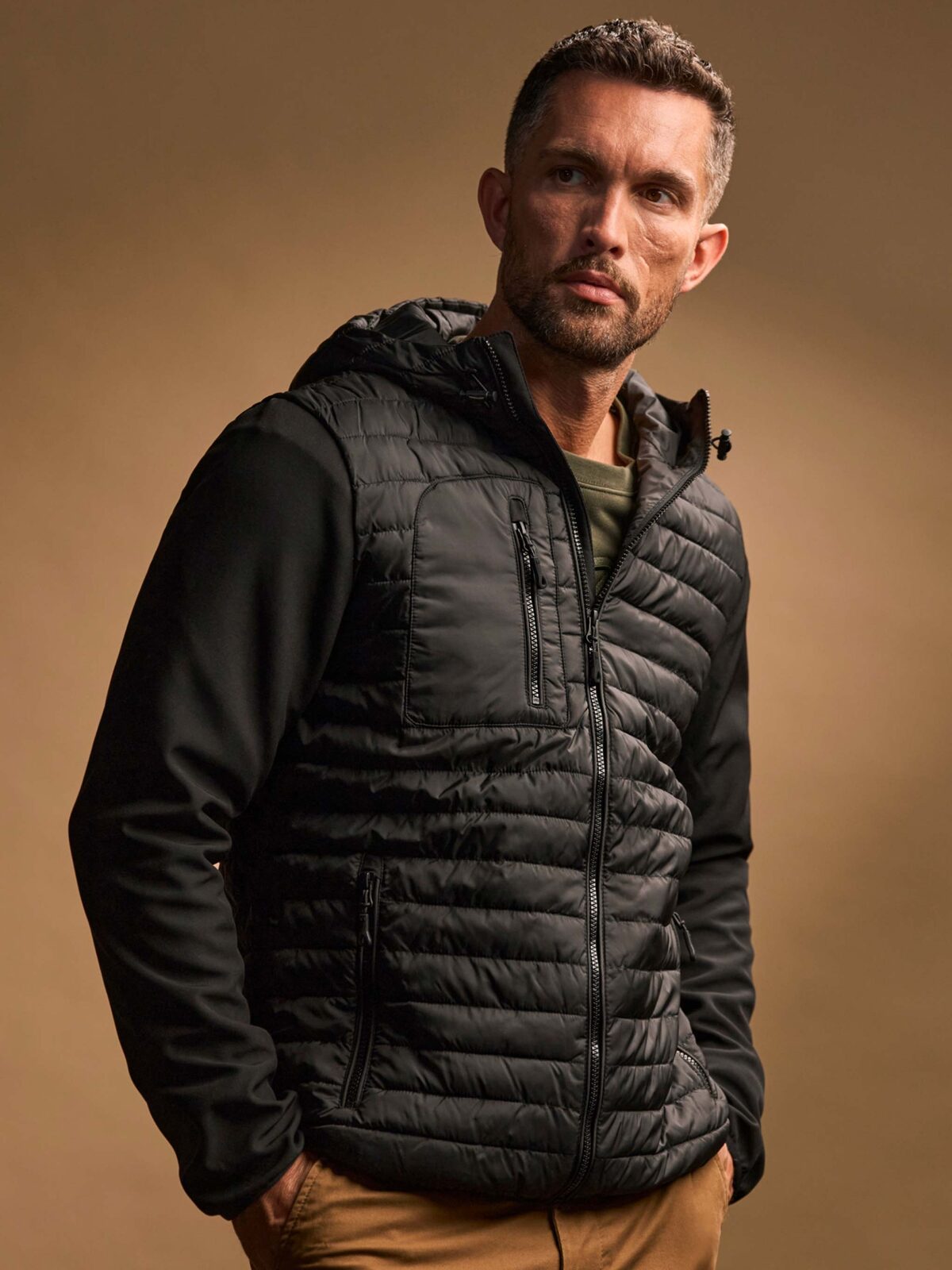 Men´s Hooded Crossover Jacket