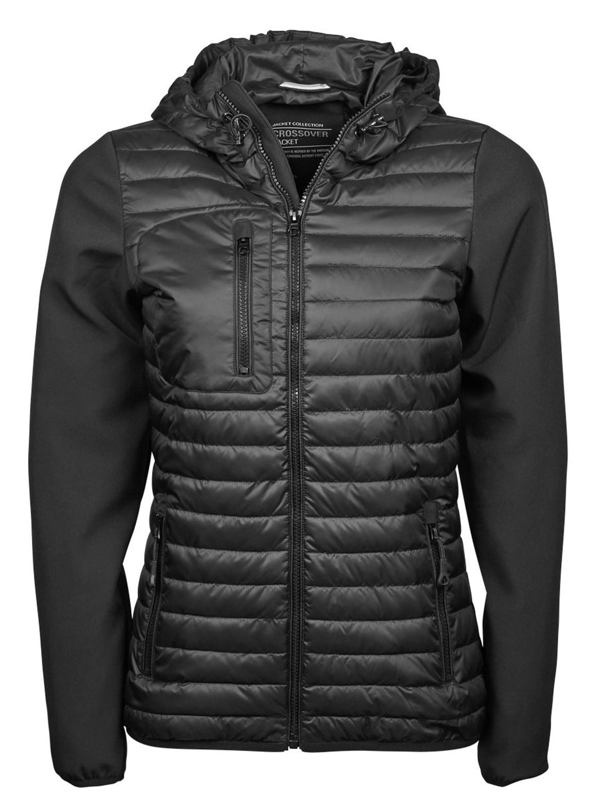 Women´s Hooded Crossover Jacket - 300 - Black