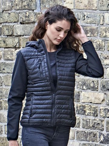 Ladies Hooded Crossover Jacket