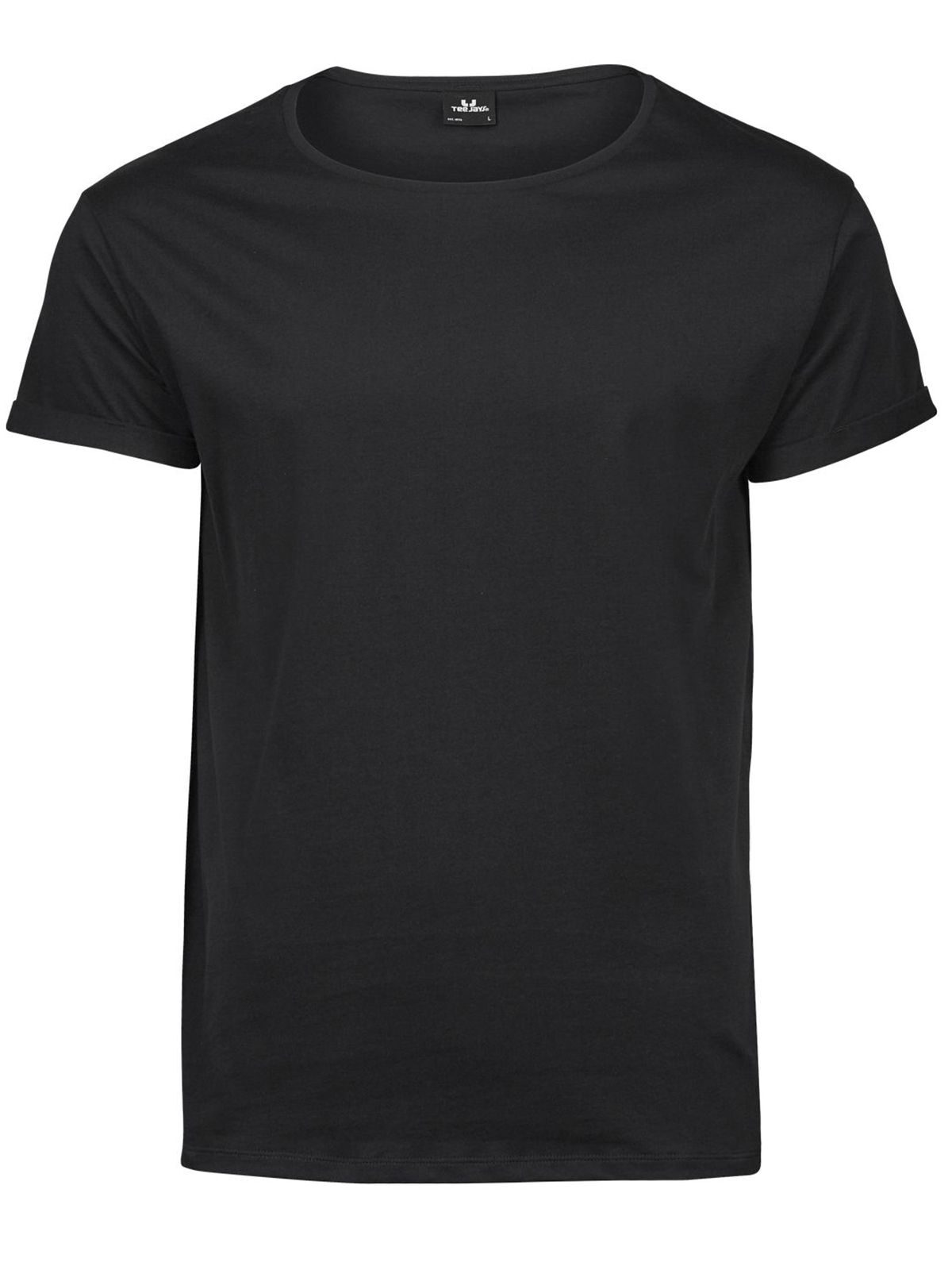 Men´s Roll-Up Tee - 002 - Black
