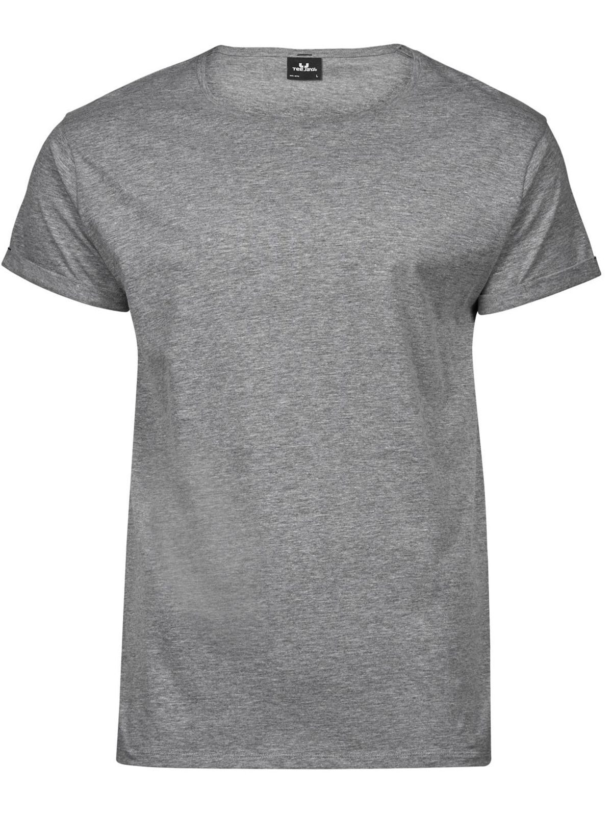Men´s Roll-Up Tee - 007 - Heather Grey