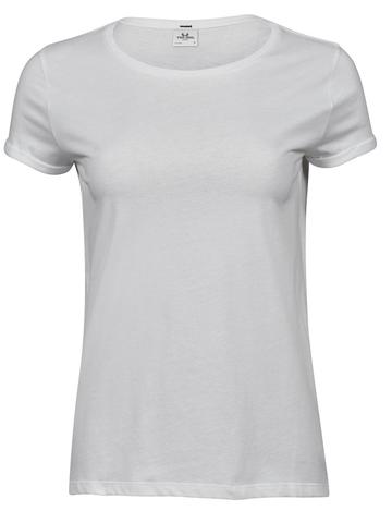 Ladies Roll-Up Tee - 001 - white