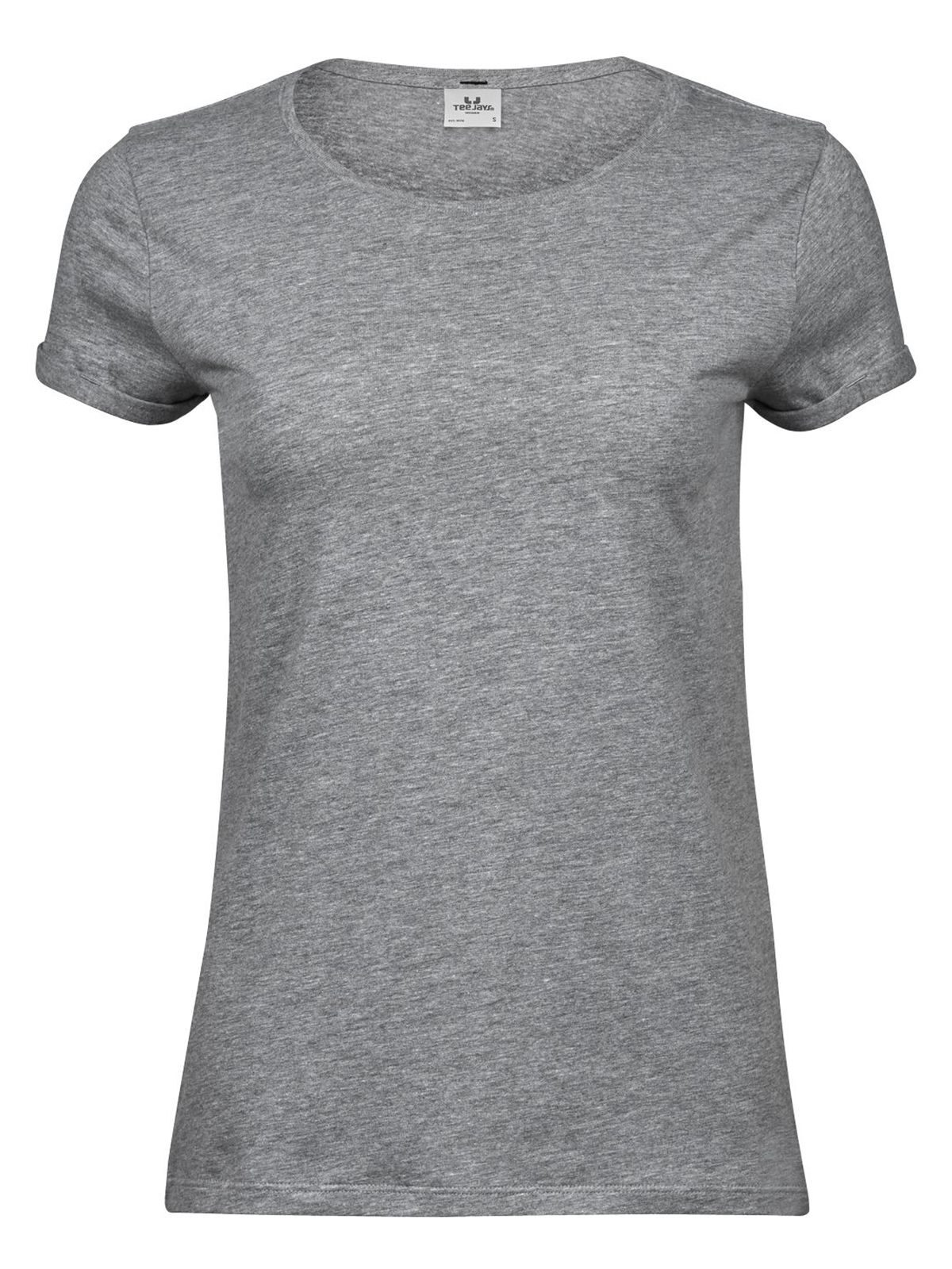 Women´s Roll-Up Tee - 007 - Heather Grey