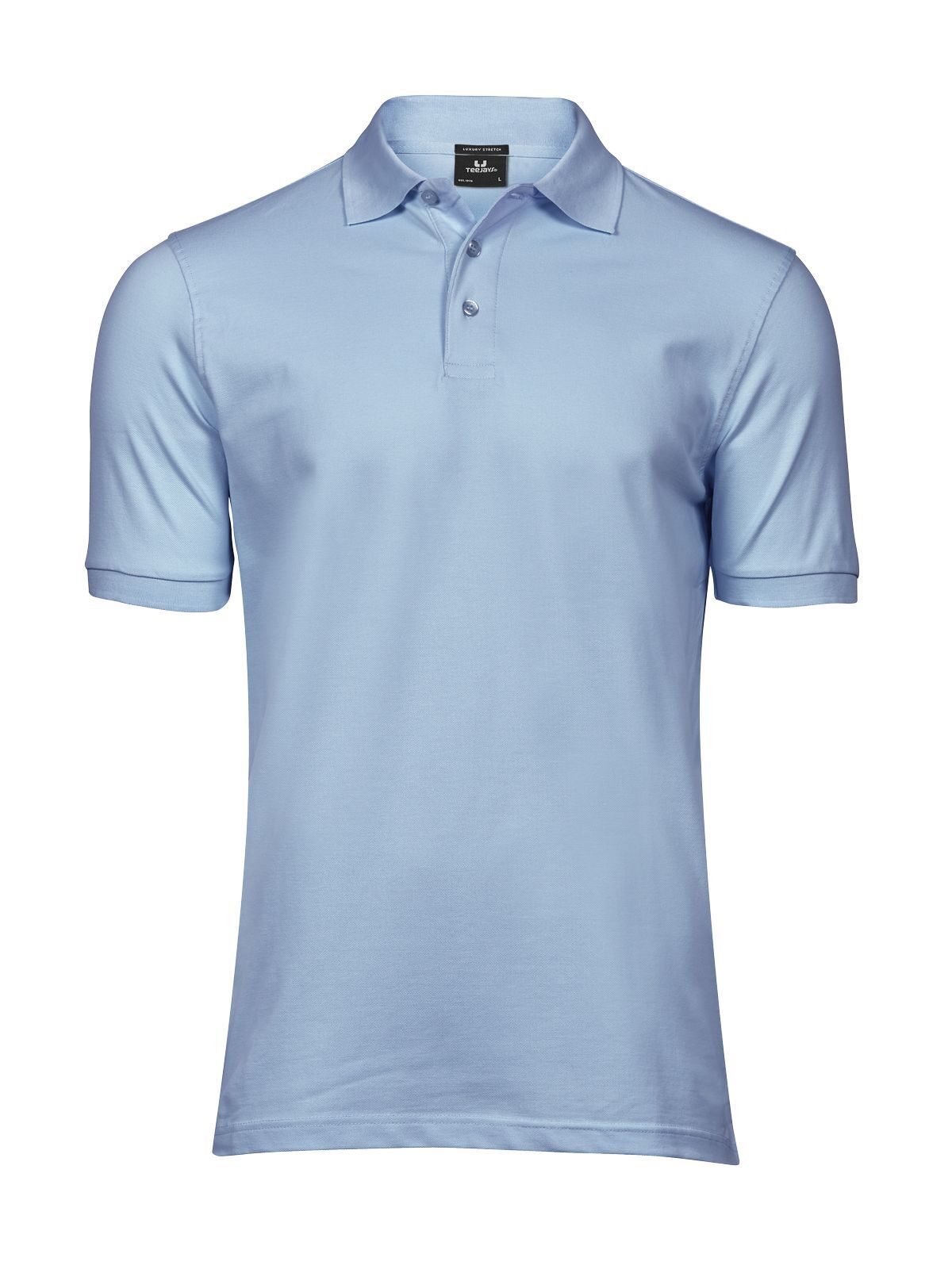 Men´s Luxury Stretch Polo - Light Blue