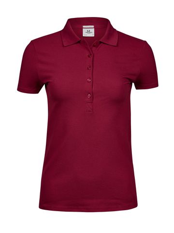 Ladies Luxury Stretch Polo - 012 - DEEP RED