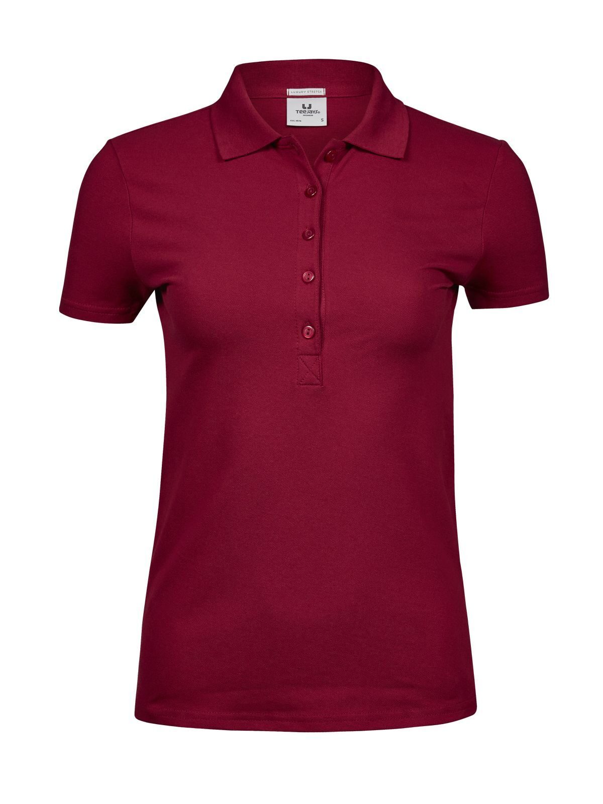 Women´s Luxury Stretch Polo - 012 - Deep Red