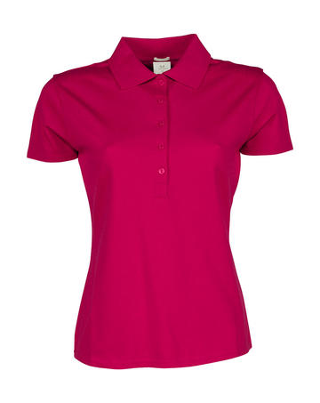 Ladies Luxury Stretch Polo - 009 - Hot pink