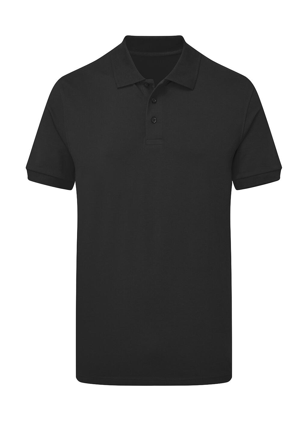 Polo uomo Stretch senza etichetta Signature - 104 - DARK BLACK