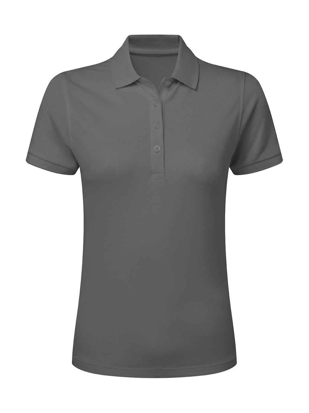Polo donna Stretch senza etichetta Signature - Dark Grey