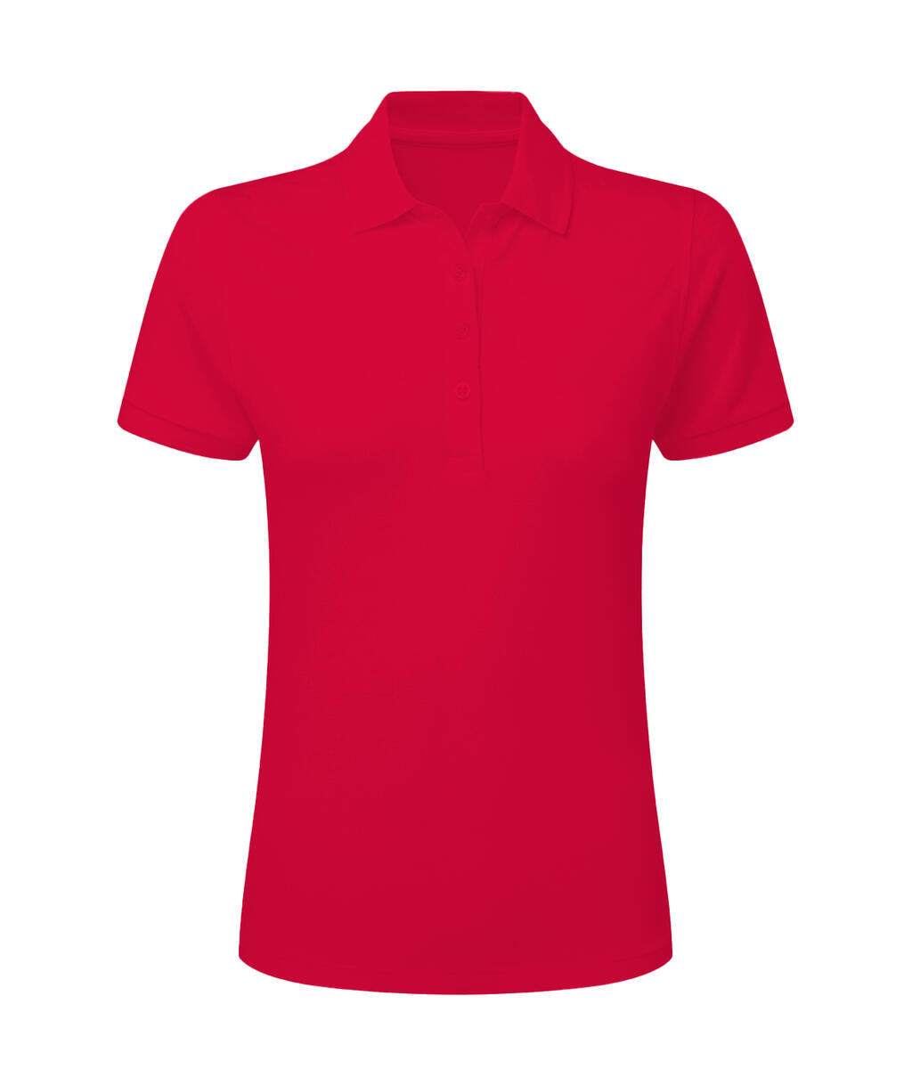 Polo donna Stretch senza etichetta Signature - Red