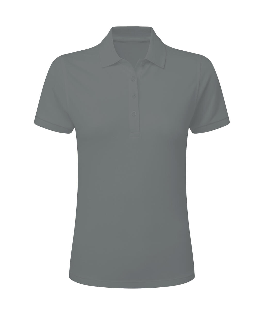 Polo donna Stretch senza etichetta Signature - GREY