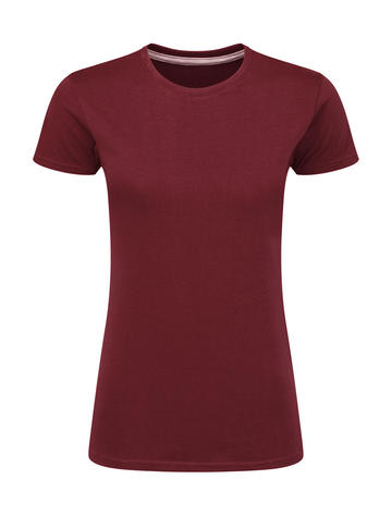 T-shirt donna Perfect Print Senza Etichetta - Burgundy