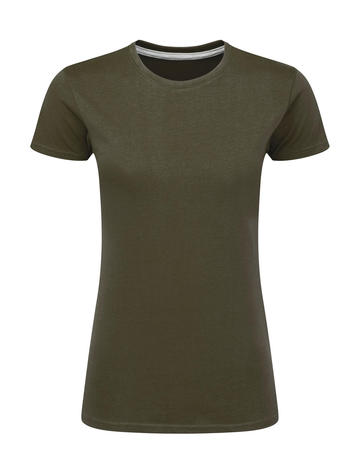 T-shirt donna Perfect Print Senza Etichetta - Military Green