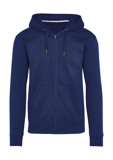 Felpa zip e cappuccio senza etichetta Signature - NAVY