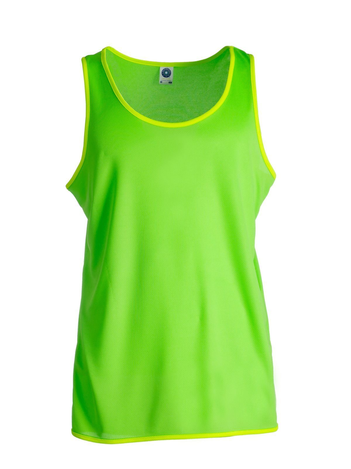 Men´s Contrast Sports Vest - 64 - Fluorescent Yellow