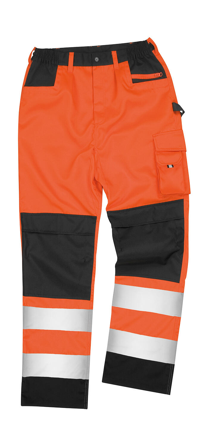 Pantaloni Cargo Safety - FLOR - Flo Orange