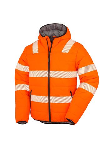 Recycled Ripstop Padded Safety Jacket - FORA - FLUO ORANGE