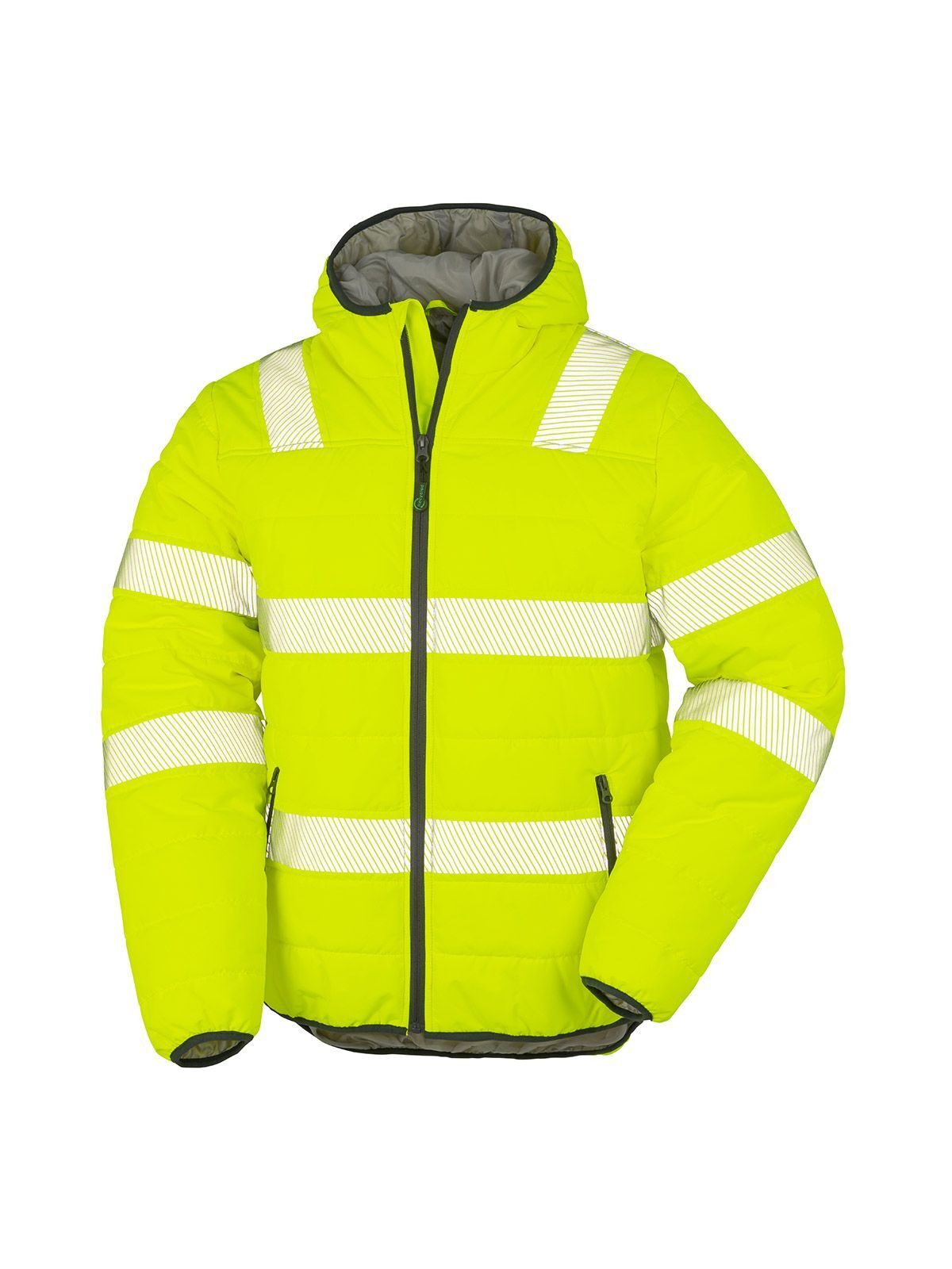 Recycled Ripstop Padded Safety Jacket - FYEL - FLUO YELLOW