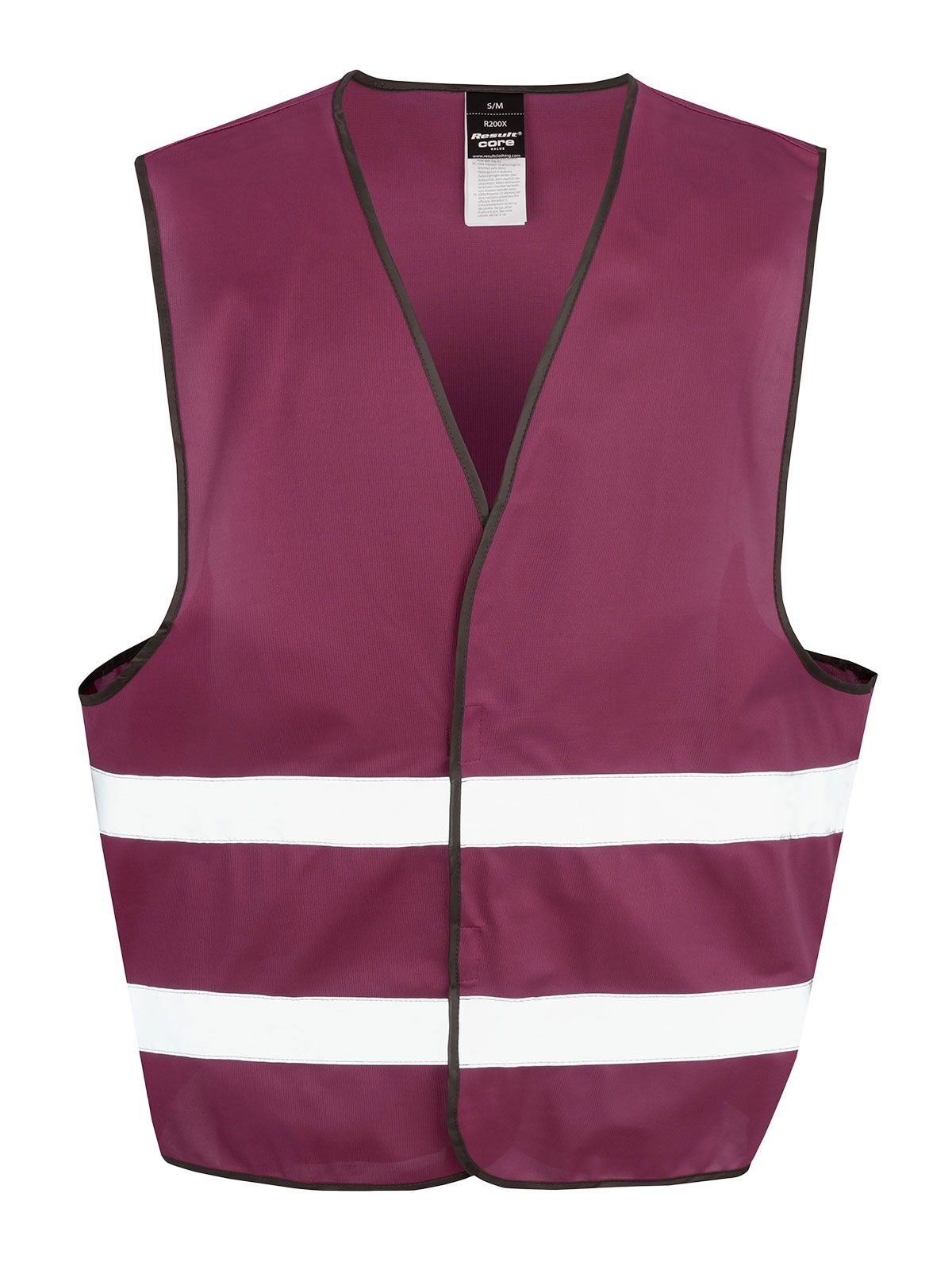 Enhanced Visibility Vest - 468 - BURGUNDY-BURGUNDY
