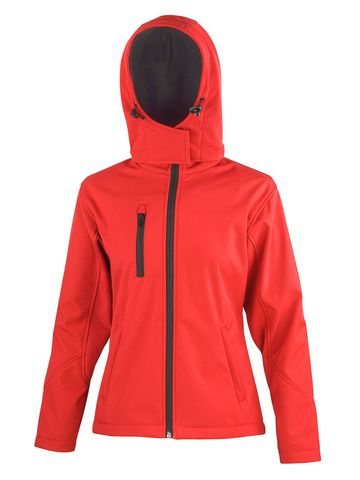 Softshell donna TX Performance con cappuccio - RDBK - RED