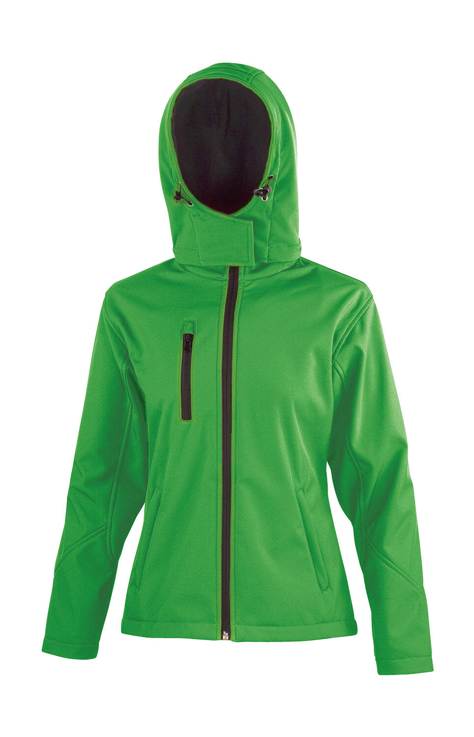 Softshell donna TX Performance con cappuccio - Vivid Green/Black