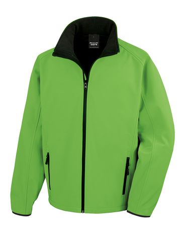 Printable Softshell - 554 -  VIVID GREEN - BLACK