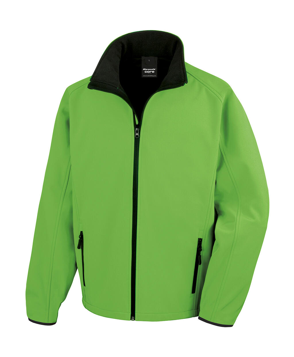 Giacca Softshell stampabile - Vivid Green/Black