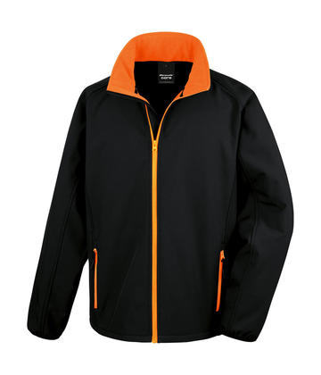 Printable Softshell - 178 - BLACK-ORANGE