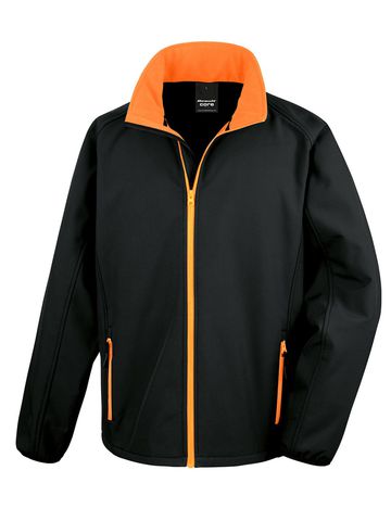 Printable Softshell - BKOR - BLACK-ORANGE