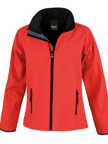 Women Printable Softshell - RDBK - RED