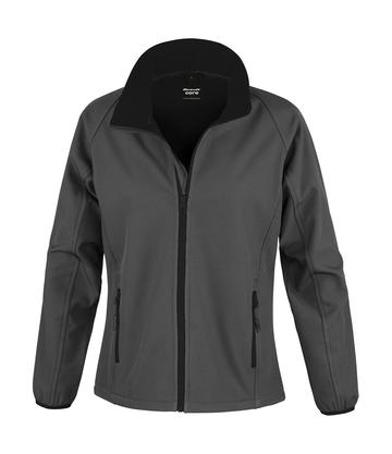 Women Printable Softshell - 188 - CHARCOAL-BLACK
