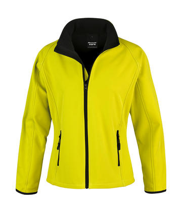 Women Printable Softshell - 657 - YELLOW-BLACK