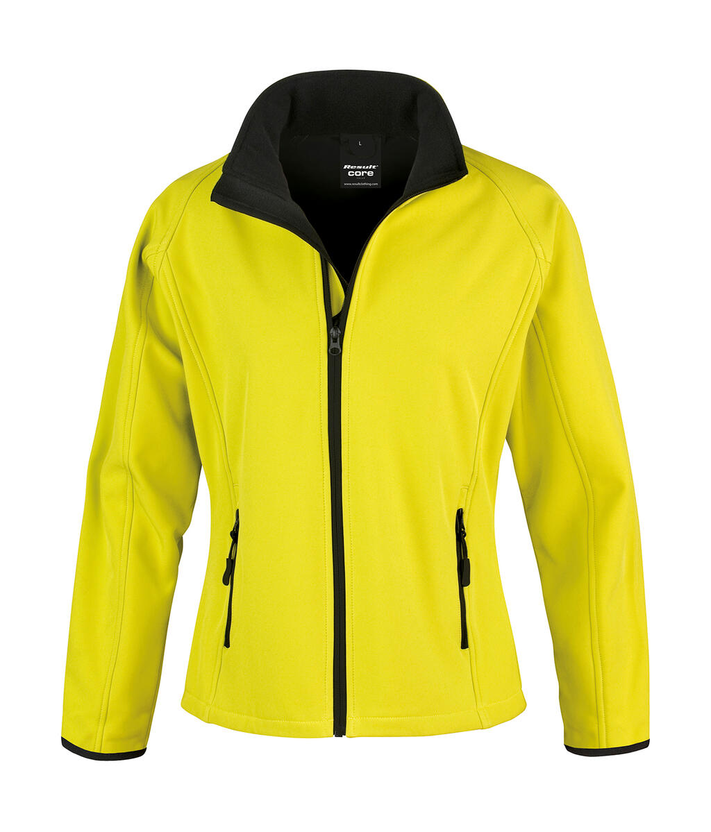 Giacca Softshell donna stampabile - 657 - YELLOW-BLACK