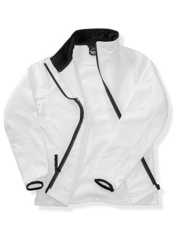Women Printable Softshell - WHBK - WHITE-BLACK