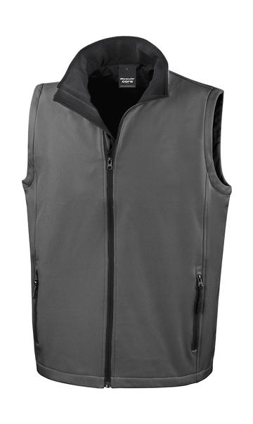 Printable Softshell Bodywarmer - 188 - CHARCOAL-BLACK