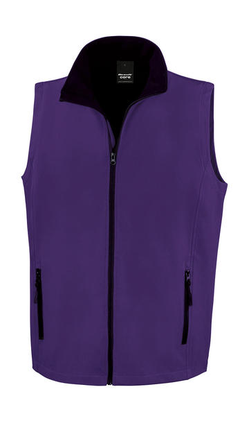 Printable Softshell Bodywarmer - 371 - PURPLE-BLACK
