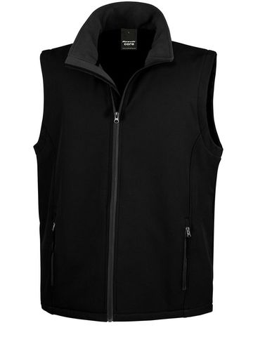 Printable Softshell Bodywarmer - BKBK - BLACK-BLACK